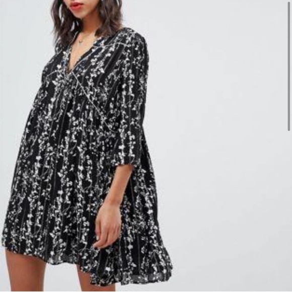 BA&SH Frezza Printed Mini Smock Dress - Picture 5 of 12